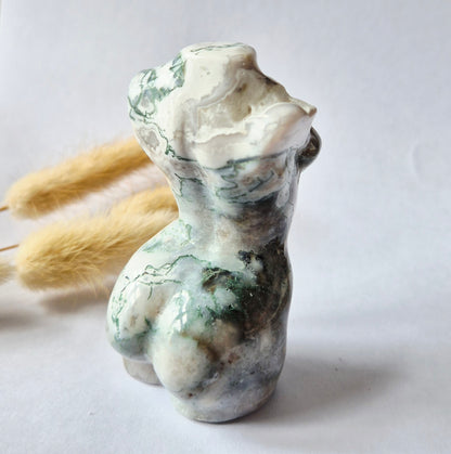 Edelsteinbüste einer Frau (8 cm) - Rosenquarz