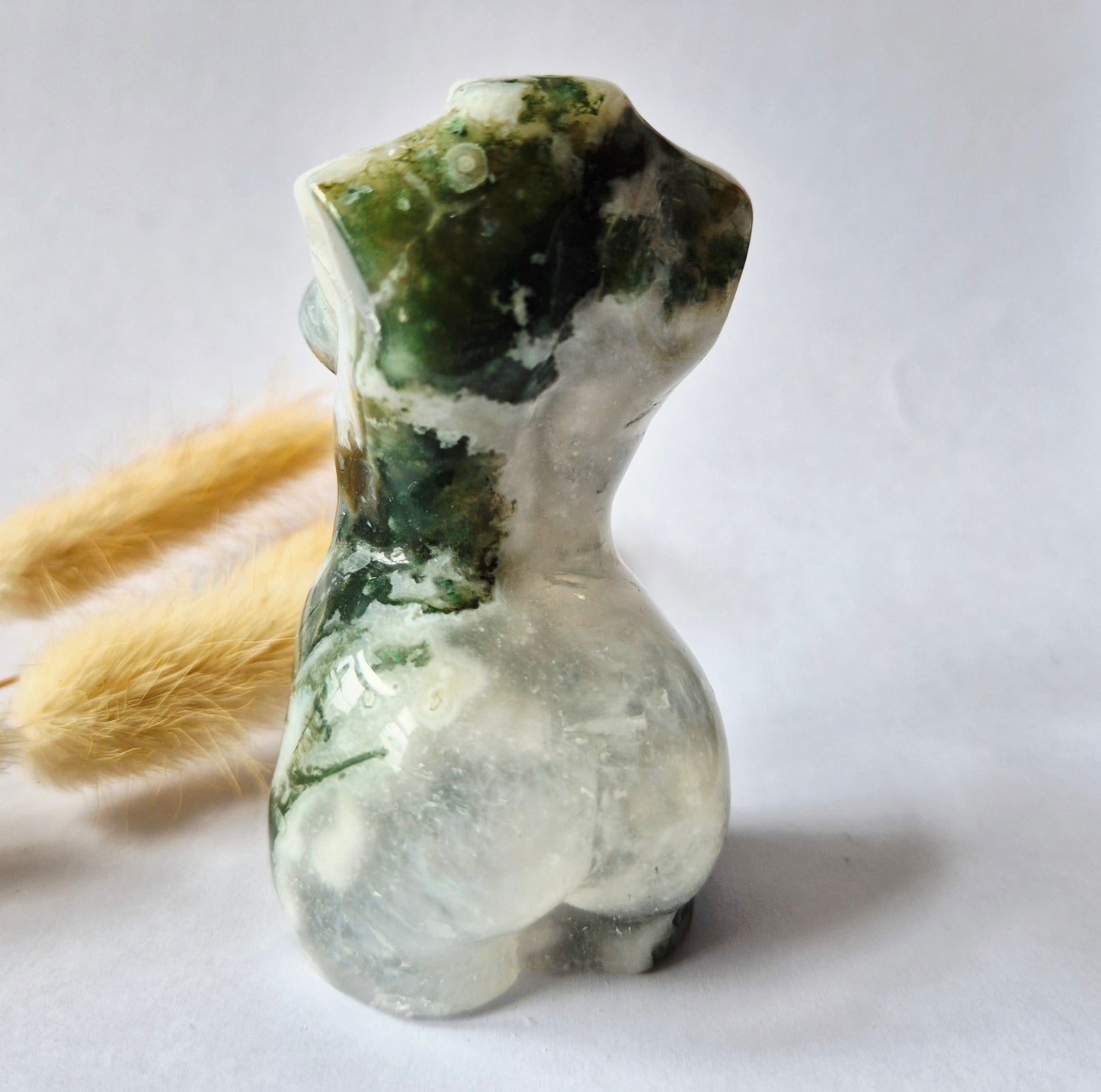 Edelsteinbüste einer Frau (8 cm) - Rosenquarz