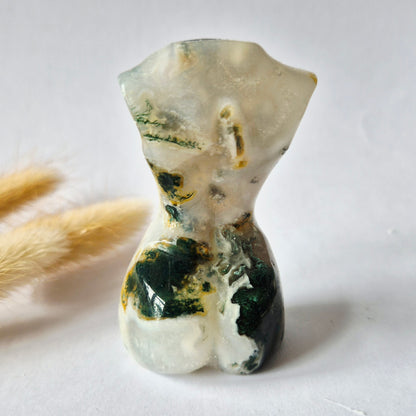 Edelsteinbüste einer Frau (8 cm) - Rosenquarz