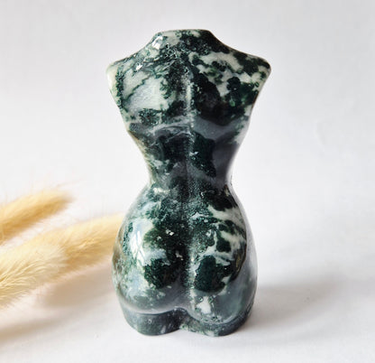 Edelsteinbüste einer Frau (8 cm) - Rosenquarz