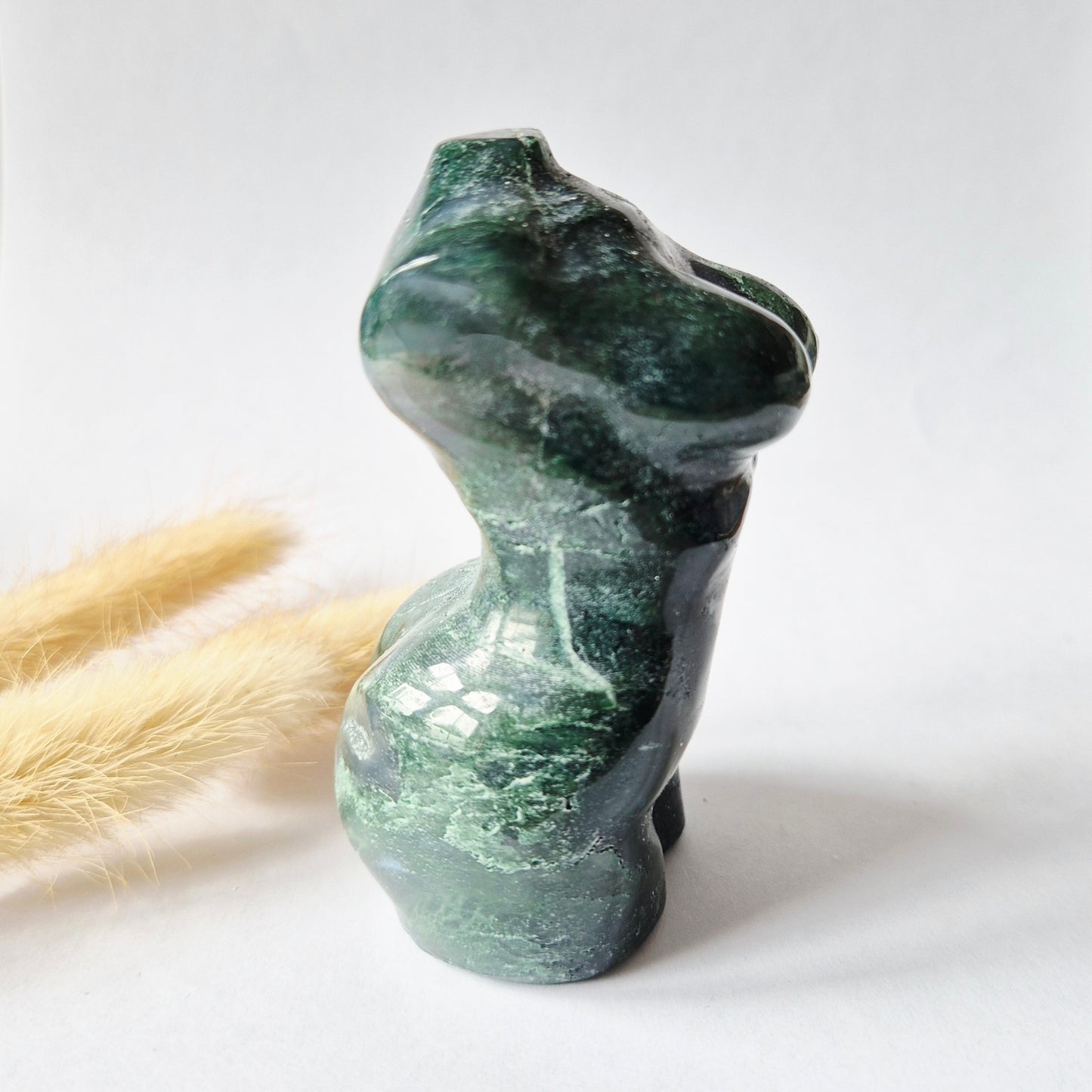 Edelsteinbüste einer Frau (8 cm) - Rosenquarz