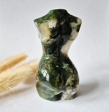 Edelsteinbüste einer Frau (8 cm) - Rosenquarz