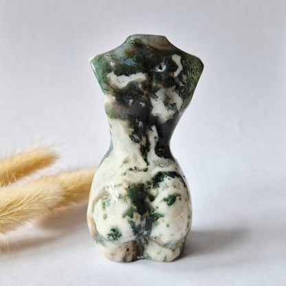 Edelsteinbüste einer Frau (8 cm) - Rosenquarz