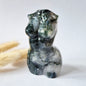 Edelsteinbüste einer Frau (8 cm) - Rosenquarz