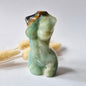 Edelsteinbüste einer Frau (8 cm) - Rosenquarz