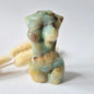 Edelsteinbüste einer Frau (8 cm) - Rosenquarz