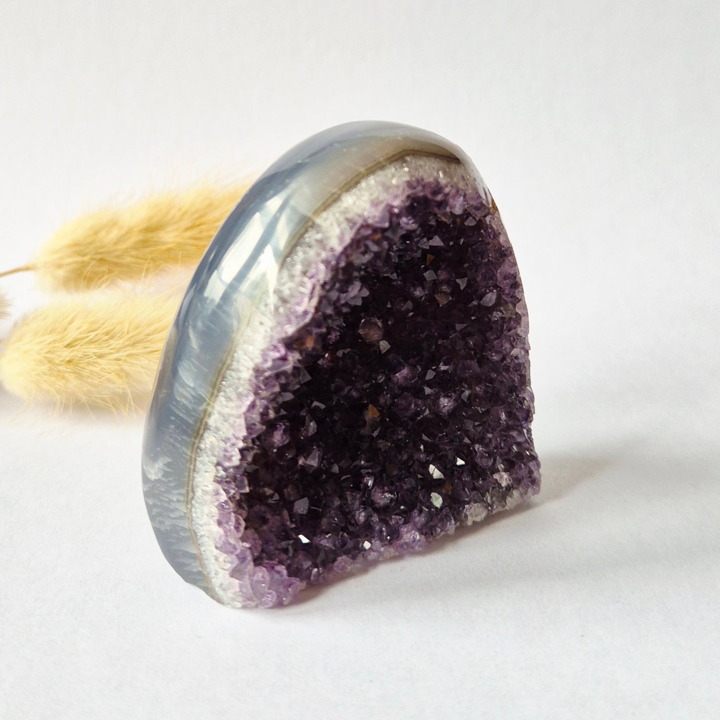 Druzy Agate - Teardrop Drop Standing Gemstone Crystal - C. 158gram
