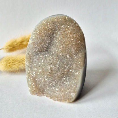 Druzy Agaat uit Uruguay – 353 gram #148 | Natuurlijke Geode Edelsteen
