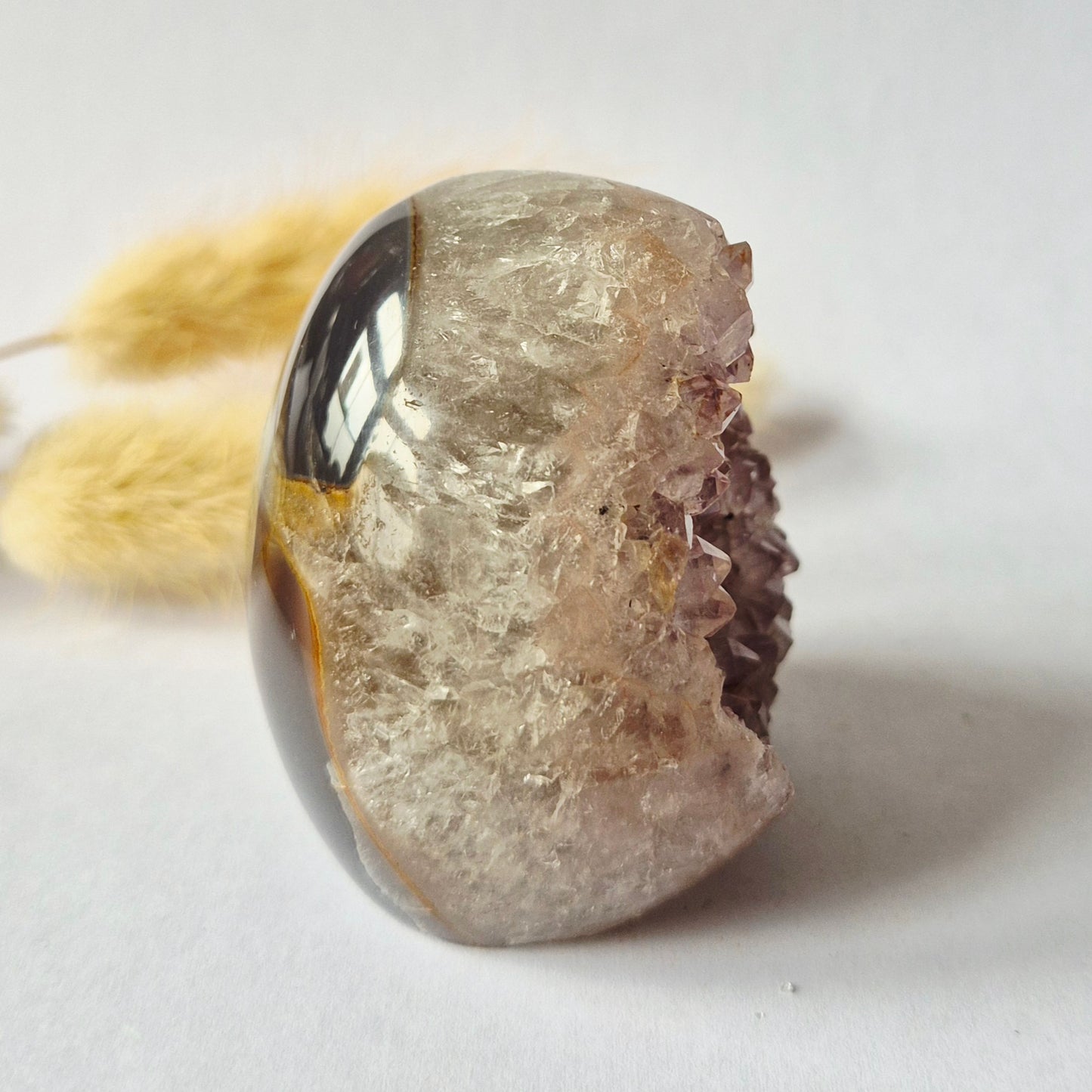 Druzy Agaat uit Uruguay – 184 gram #149 | Natuurlijke Geode Edelsteen