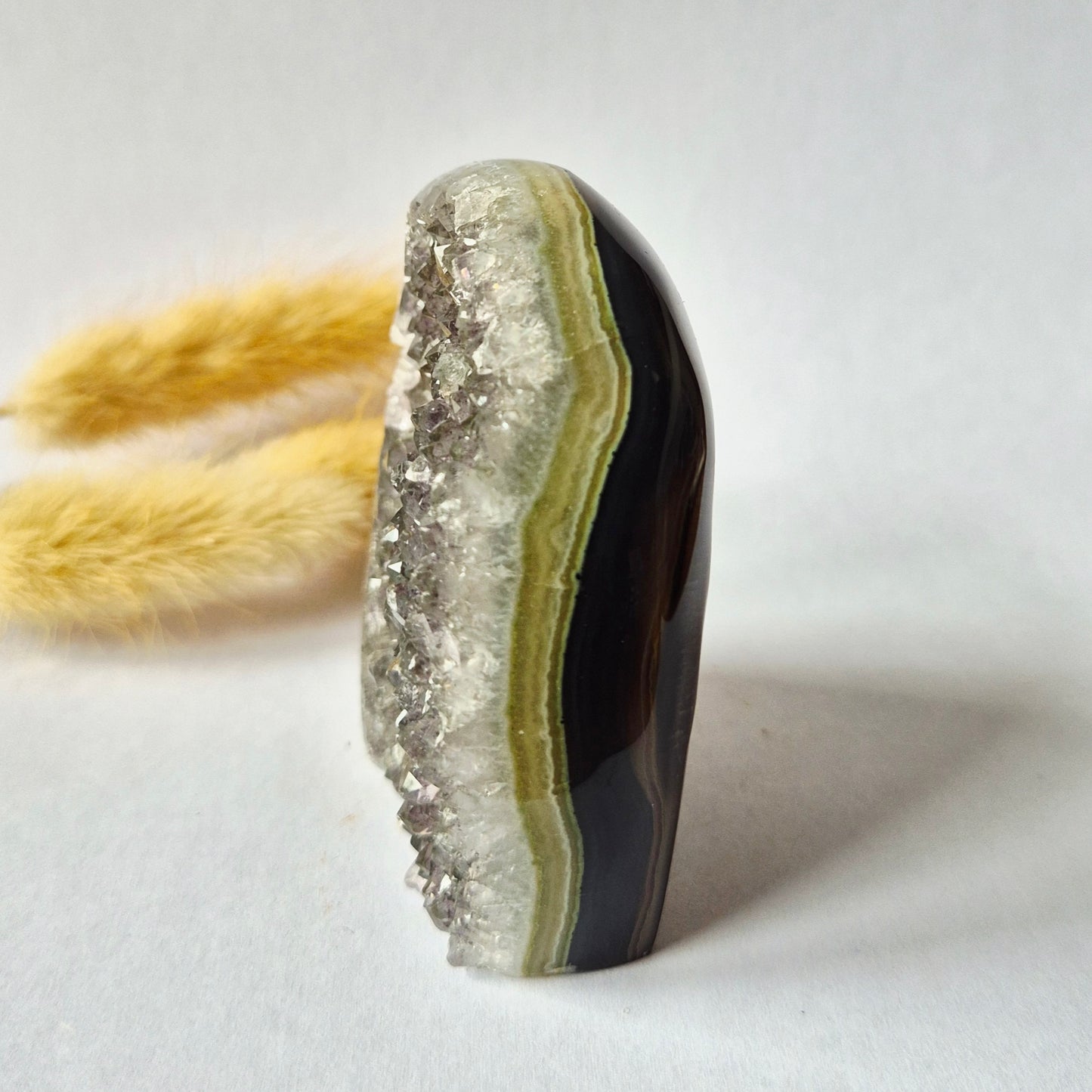 Druzy Agaat uit Uruguay – 174 gram #151 | Natuurlijke Geode Edelsteen