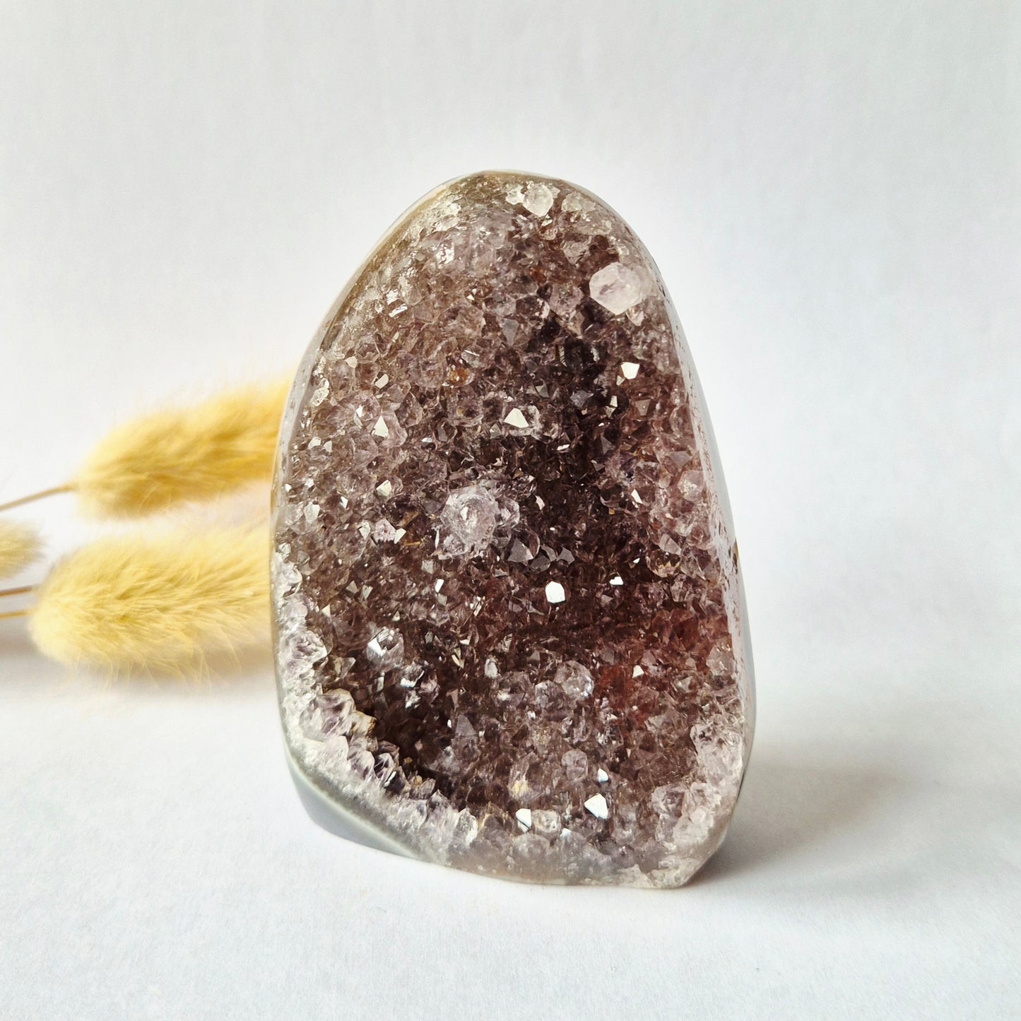 Druzy Agate - Teardrop Drop Standing Gemstone Crystal - C. 158gram