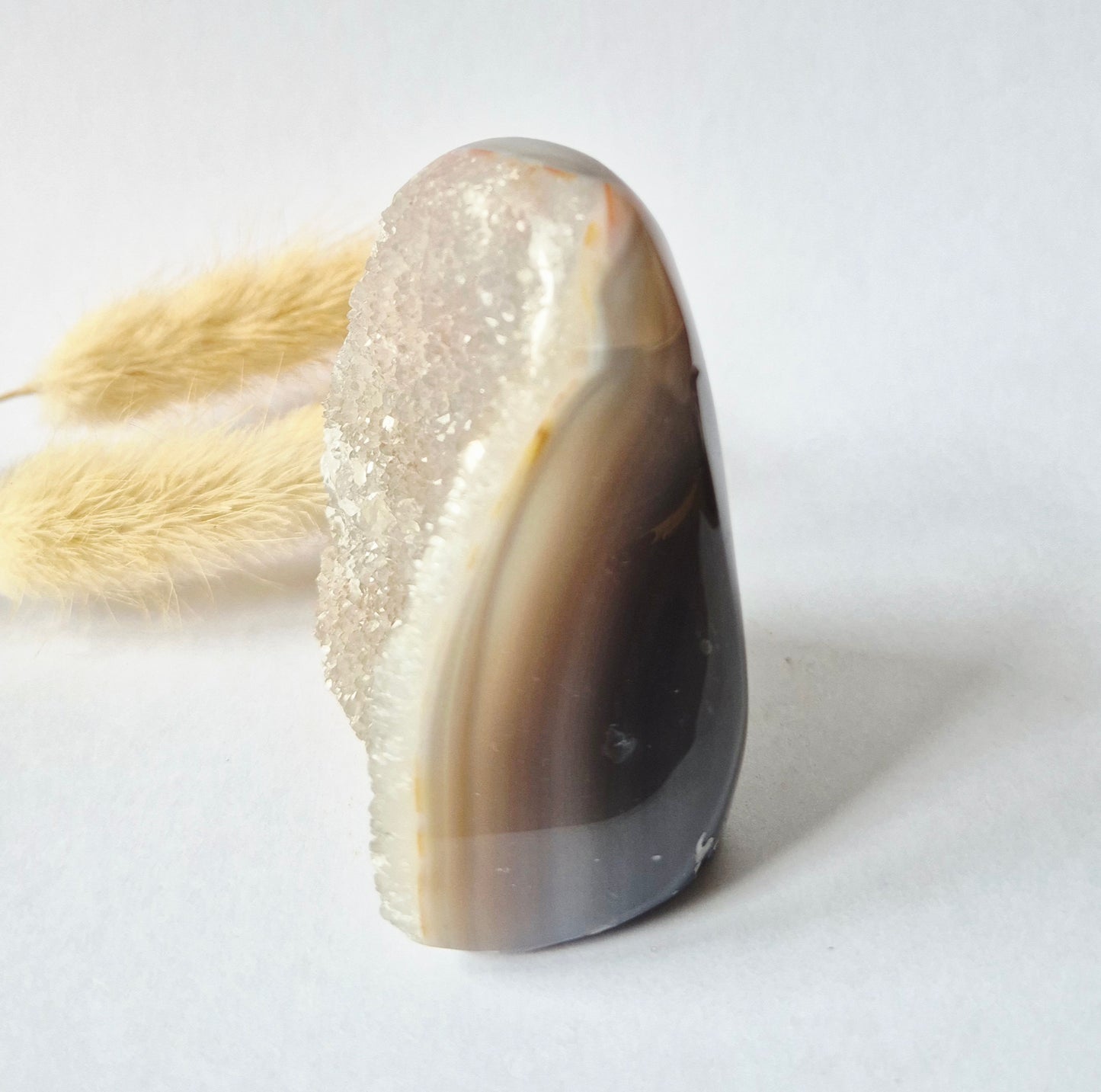 Druzy Agaat uit Uruguay – 173 gram #156 | Natuurlijke Geode Edelsteen