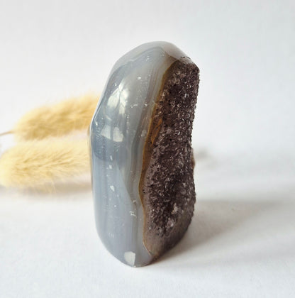 Druzy Agaat uit Uruguay – 195 gram #157 | Natuurlijke Geode Edelsteen
