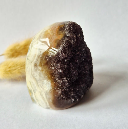 Druzy Agaat uit Uruguay – 260 gram #158 | Natuurlijke Geode Edelsteen