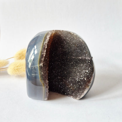Druzy Agaat uit Uruguay – 410 gram #159 | Natuurlijke Geode Edelsteen