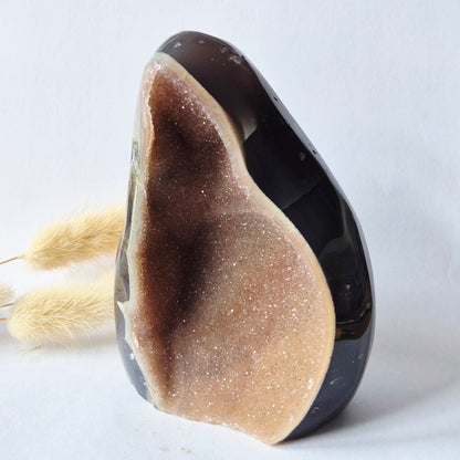 Druzy Agaat uit Uruguay – 791 gram | Natuurlijke Geode Edelsteen