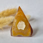 Druzy Grauer Achat - Tropfenförmiger stehender Edelsteinkristall - Nr. 12. 86 Gramm