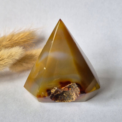 Druzy Agate - Teardrop Drop Standing Gemstone Crystal - C. 158gram