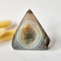 Druzy Grijze Agaat Diamant Staande Edelsteen Kristal - #45 123g