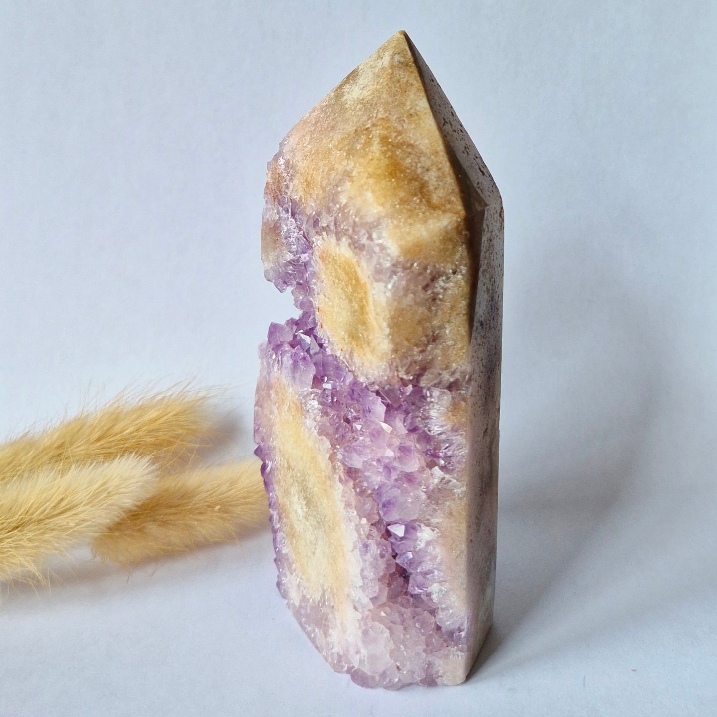 Druzy Pink Amethyst Freeforms &amp; Flames – Magische, sanfte Energie