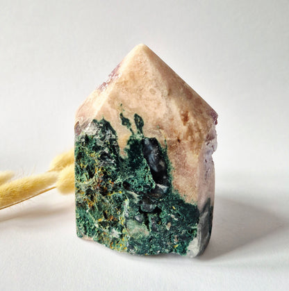 Roze Amethist Druzy Toren 760Gram – AA+ Natuurlijke Pink Amethyst uit Brazilië