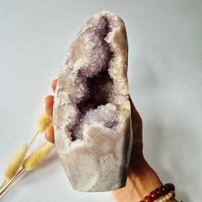 Druzy Pink Amethyst Freeforms &amp; Flames – Magische, sanfte Energie