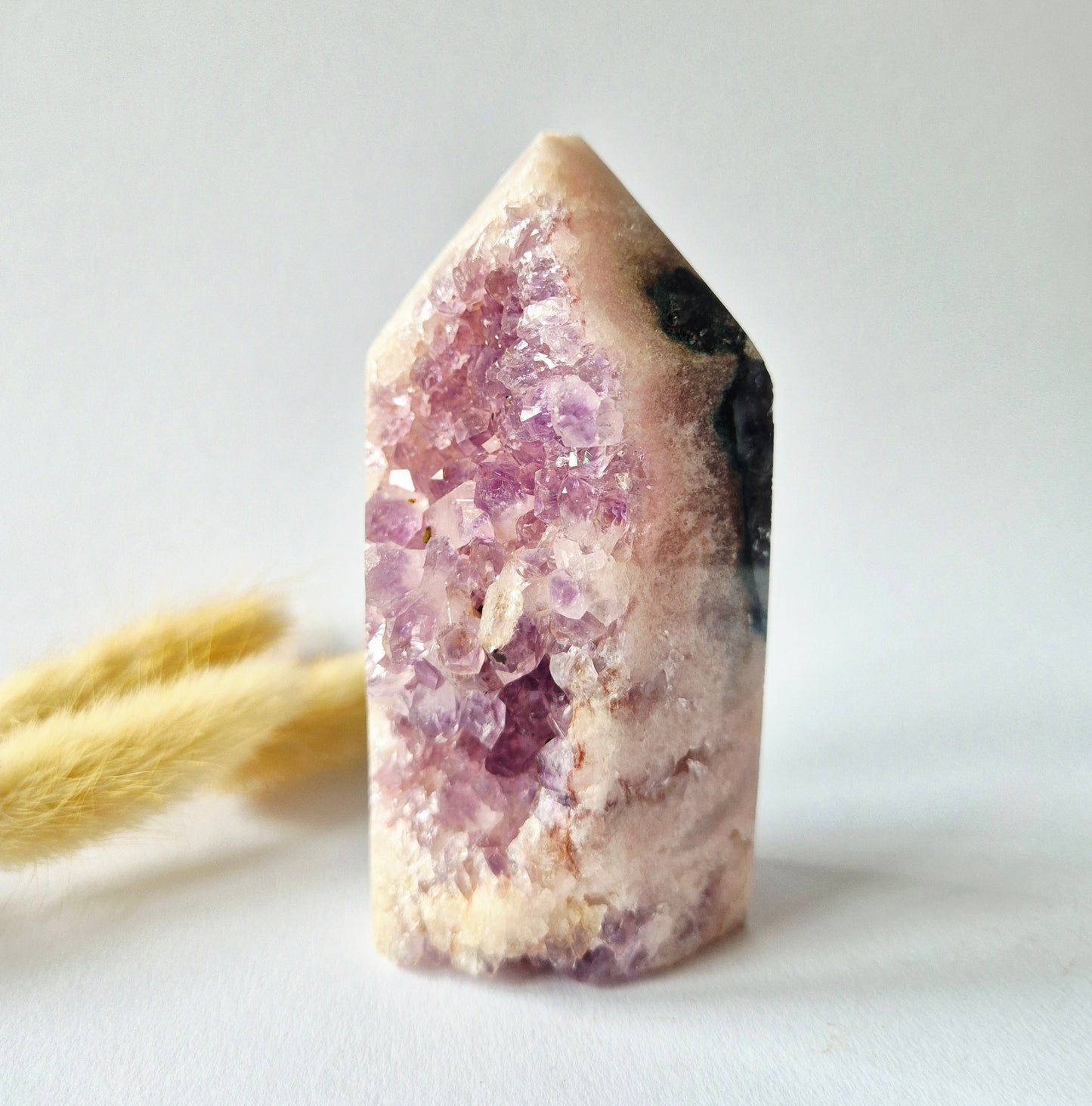 Roze Amethist Druzy Toren #1 316 Gram – Natuurlijke Pink Amethyst uit Brazilië