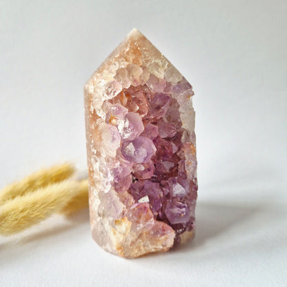 Druzy Pink Amethyst Freeforms &amp; Flames – Magische, sanfte Energie