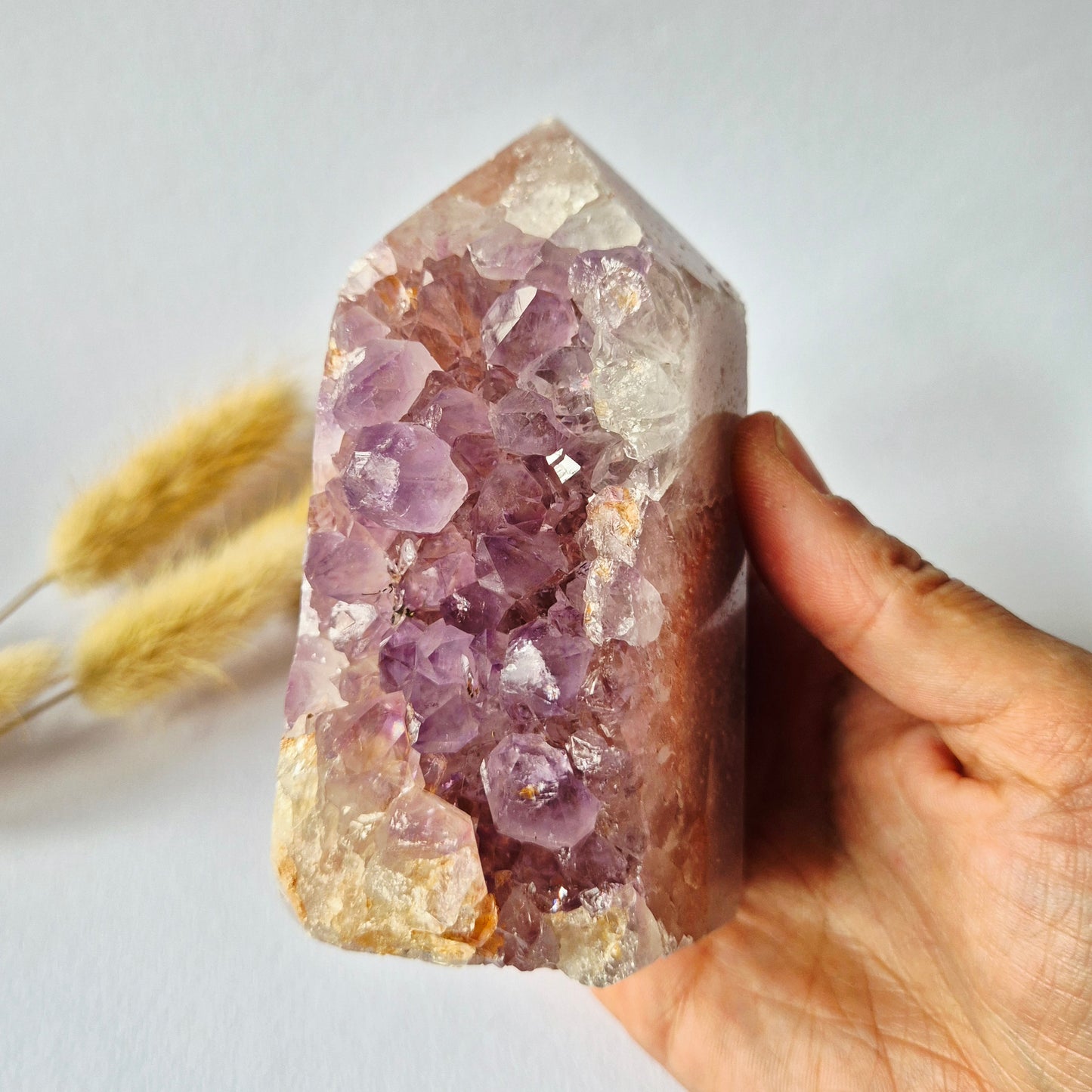 Druzy Pink Amethyst Freeforms &amp; Flames – Magische, sanfte Energie