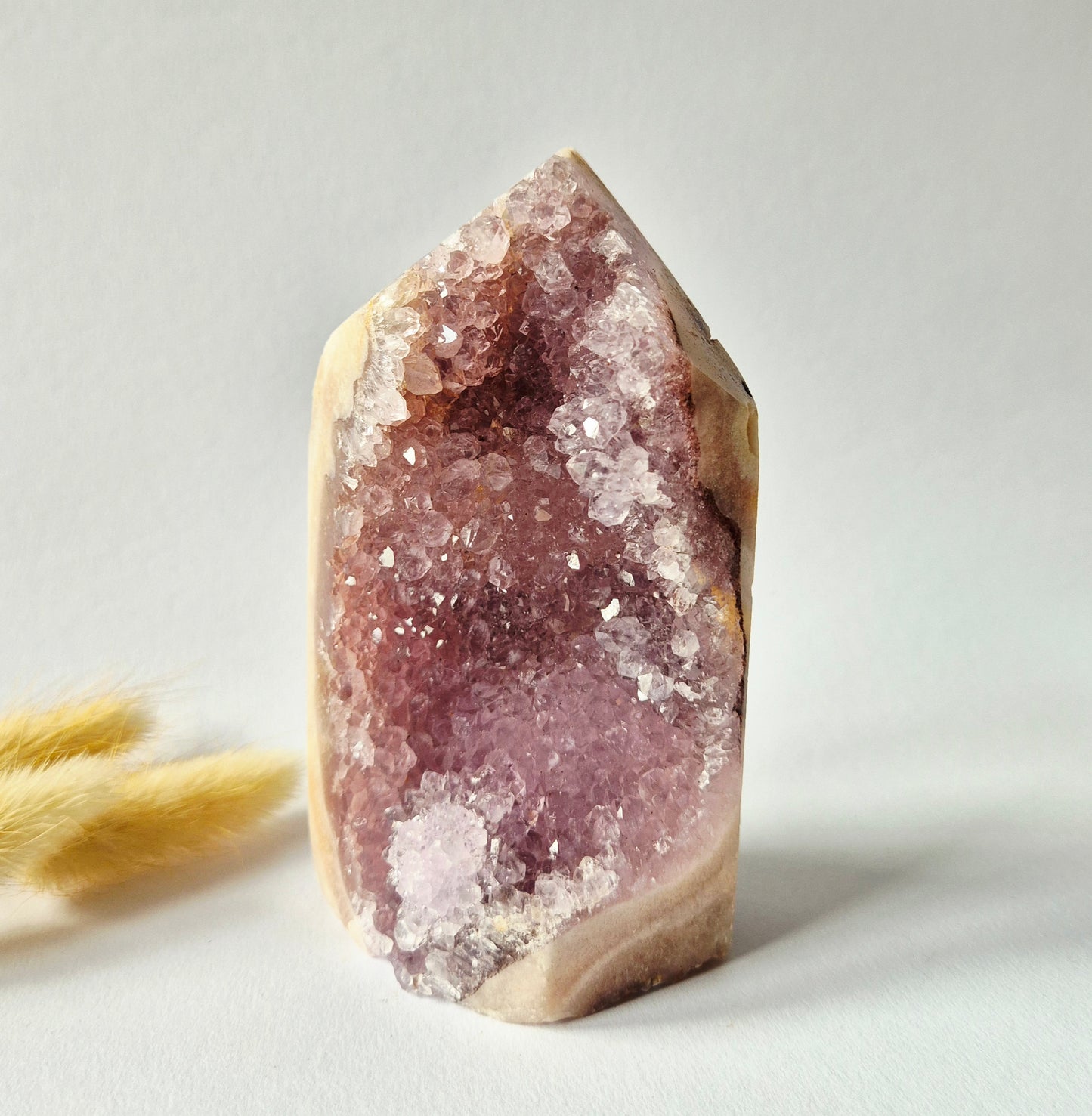 Roze Amethist Druzy Toren #6 520 Gram – Natuurlijke Pink Amethyst uit Brazilië