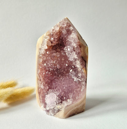 Roze Amethist Druzy Toren #6 520 Gram – Natuurlijke Pink Amethyst uit Brazilië