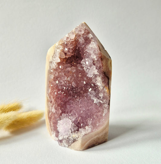 Druzy Pink Amethyst Freeforms &amp; Flames – Magische, sanfte Energie
