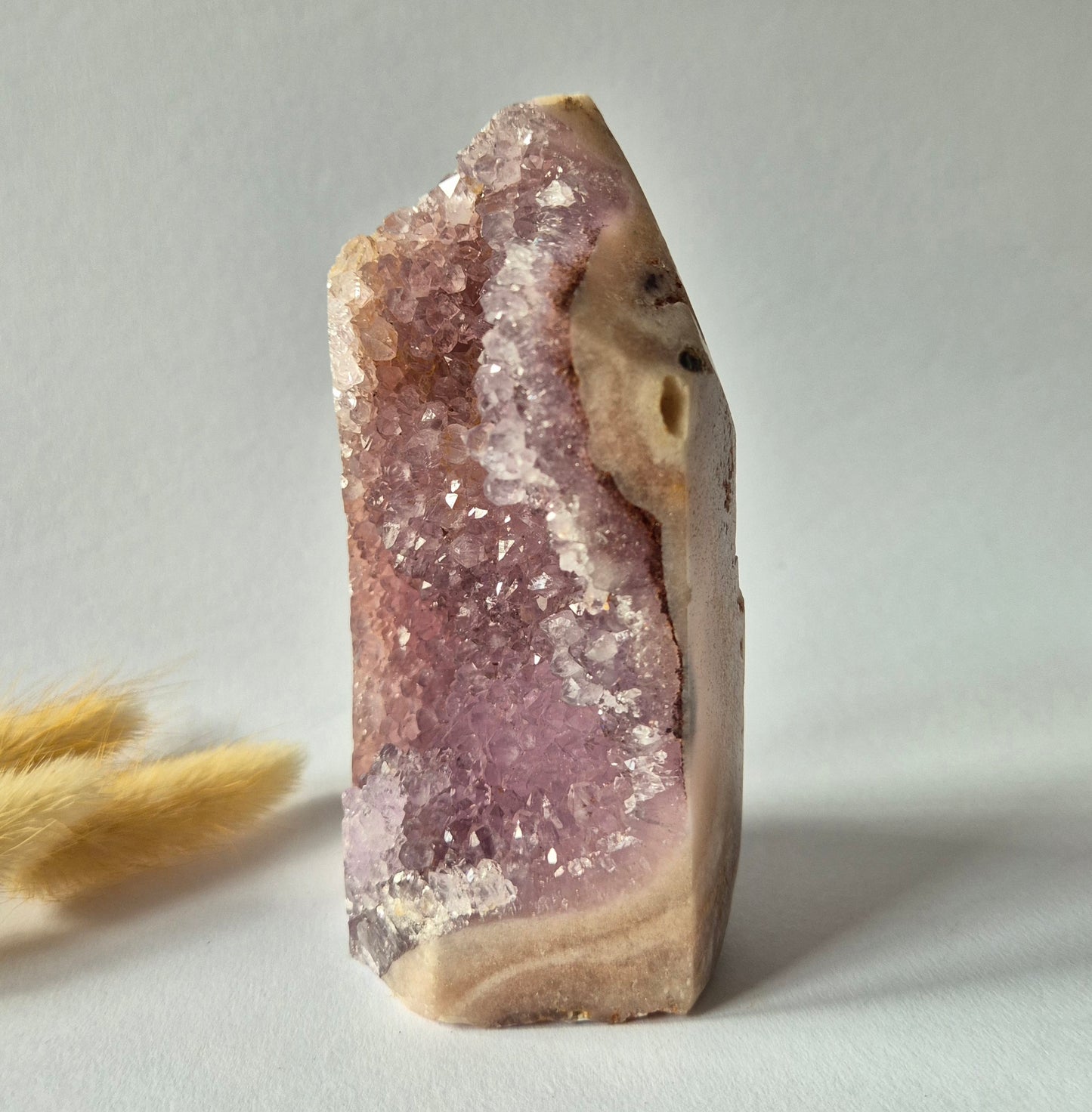 Roze Amethist Druzy Toren #6 520 Gram – Natuurlijke Pink Amethyst uit Brazilië