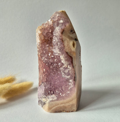 Roze Amethist Druzy Toren #6 520 Gram – Natuurlijke Pink Amethyst uit Brazilië