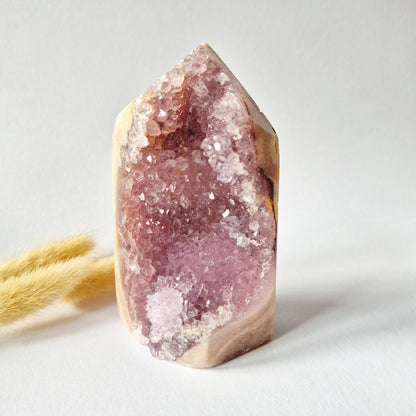Roze Amethist Druzy Toren #6 520 Gram – Natuurlijke Pink Amethyst uit Brazilië