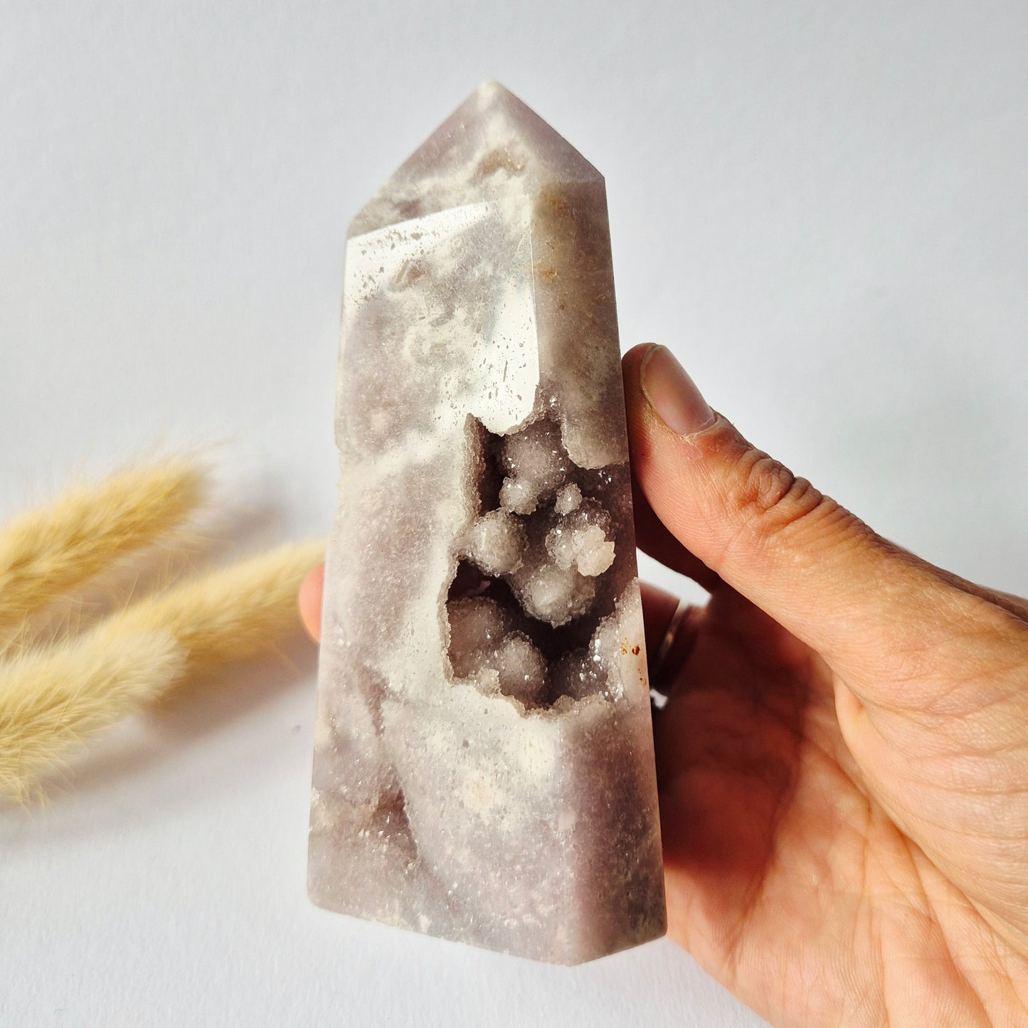 Roze Amethist Druzy Toren #7 246 Gram – Natuurlijke Pink Amethyst uit Brazilië