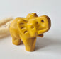 Edelsteinfigur Elefant aus Nephrit-Jade – 5x7 cm