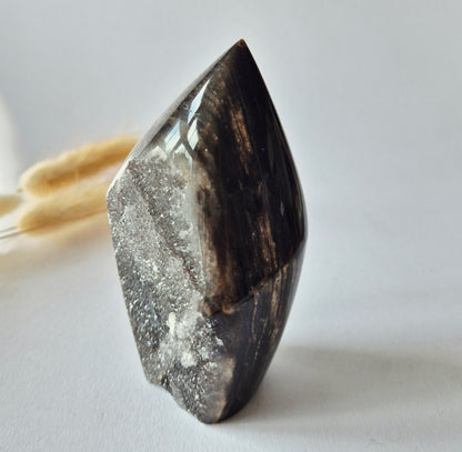 Edelsteen Druzy Sphalerite Flame Sculptuur 125g