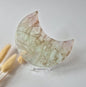 XL Grote Rainbow Fluoriet Maan 10-12cm - #12