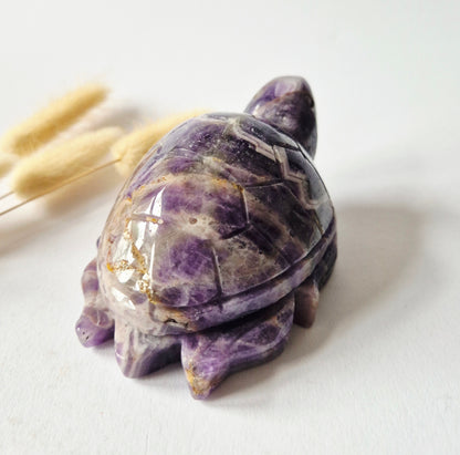 XL Amethyst Agate Gemstone Moon (346 g) – Including Stand - #5