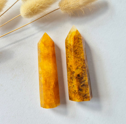 Golden Healer Punt – Handgeslepen Edelsteen Toren