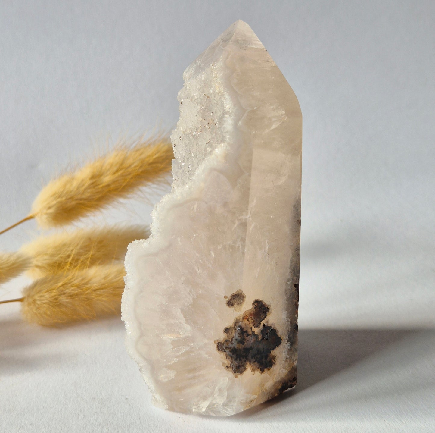 Druzy Agaat Toren uit Uruguay #109 – 300 gram | Natuurlijke Geode Edelsteen