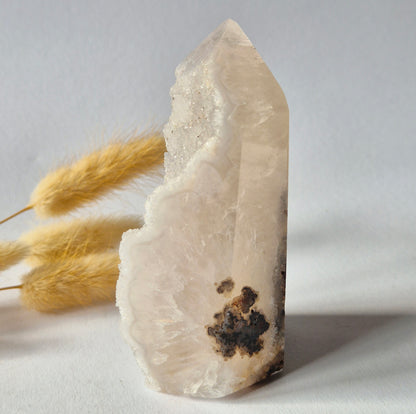 Druzy Agaat Toren uit Uruguay #109 – 300 gram | Natuurlijke Geode Edelsteen