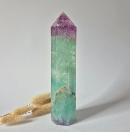 XXL Regenboog Fluoriet Toren – 20 cm | 711 gram