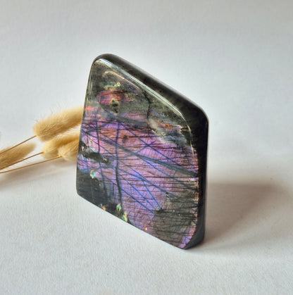 Premium Rainbow Labradorite Freeform 567g – High Flash Madagascar Labradoriet – One of a Kind Crystal