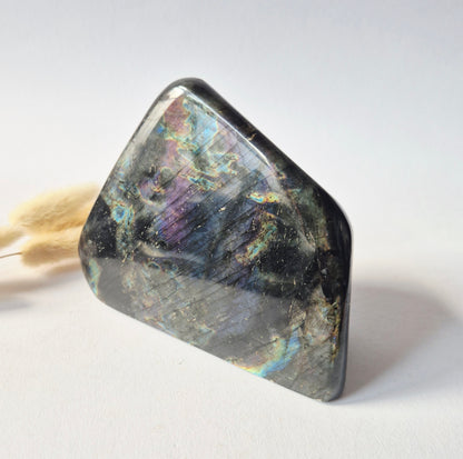 Premium Rainbow Labradorite Freeform 952g – High Flash Madagascar Labradoriet – One of a Kind Crystal