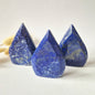 Prachtige Lapis Lazuli - Druppelvormige Drop Staande Edelsteen Kristal