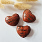 Mini-Herz - Roter Jaspis-Edelsteinherz / Taschenstein-Handschmeichler (2 x 2 cm)