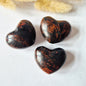 Mini-Herz - Roter Jaspis-Edelsteinherz / Taschenstein-Handschmeichler (2 x 2 cm)