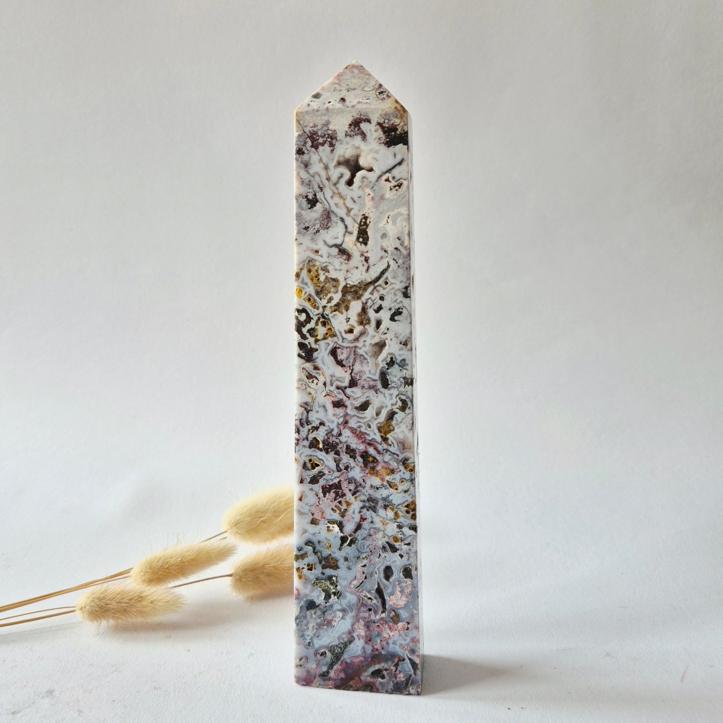 Flashy Labradorite Gemstone Tower - 8-10 cm High
